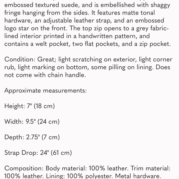 - Leather ASH bag fringe - Picture 13 of 14